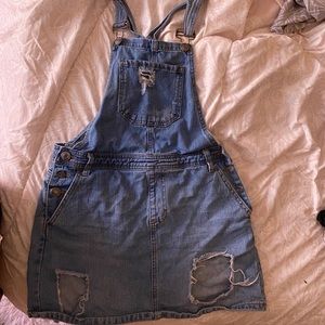 Jean skirt romper